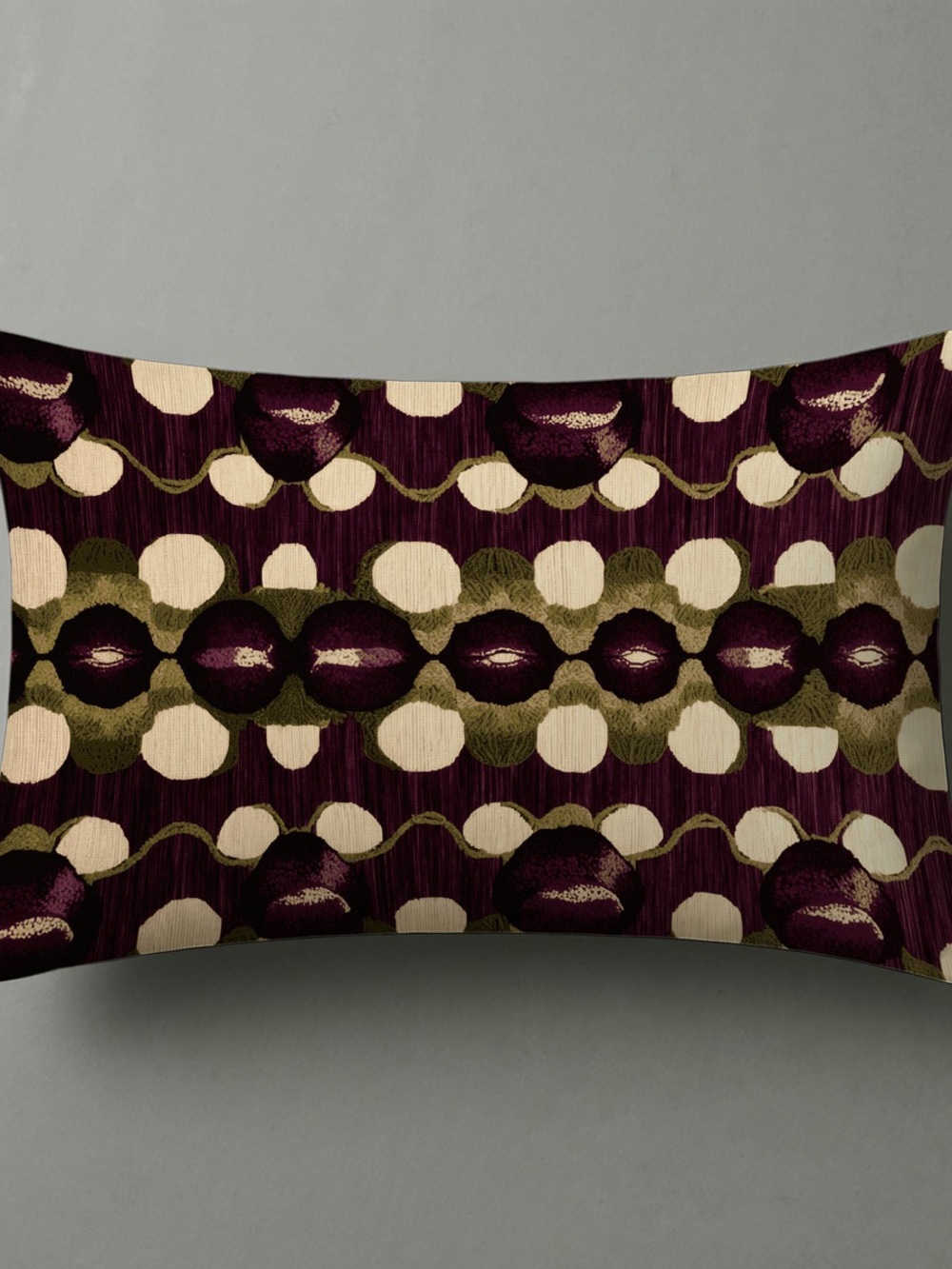 Plum and Olive Geometric Decorative Pillow Cover - Home Bedding